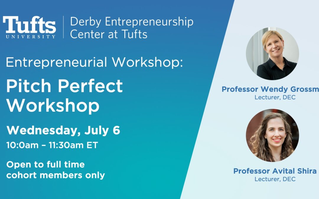 Entrepreneurial Workshop: Pitch Perfect (Recording available)