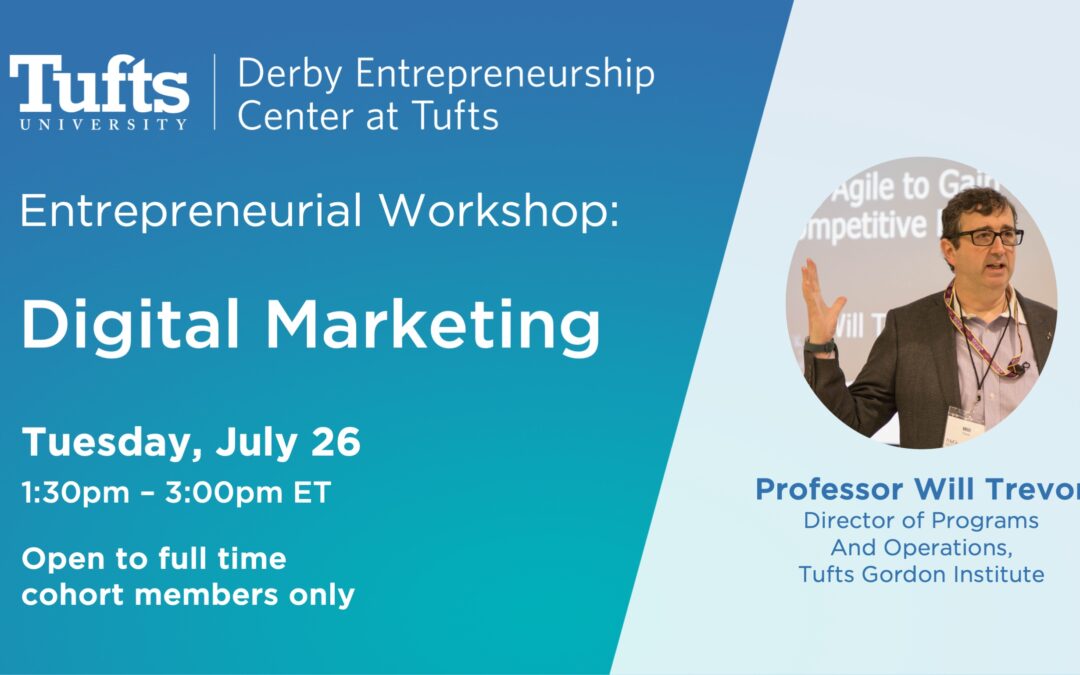 Entrepreneurial Workshop: Digital Marketing (TVA 2022 full time cohort only)