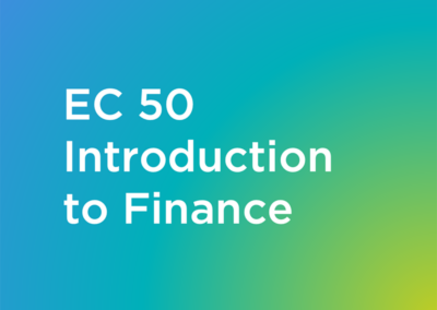EC 50 – Introduction to Finance