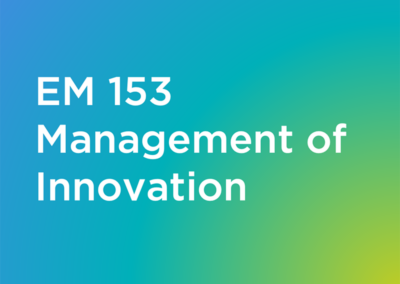 EM 153 Management of Innovation