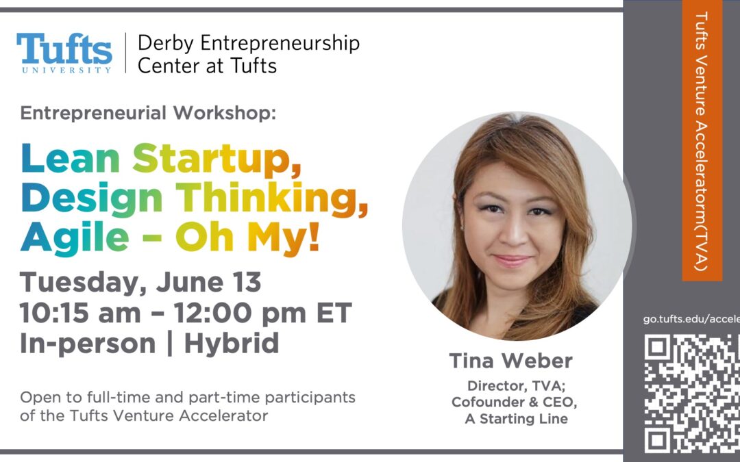 Entrepreneurial Workshop: Lean Startup, Design Thinking, Agile – Oh My!