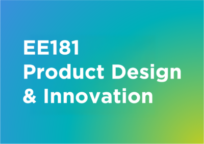 EE181/ENT181 Product Design and Innovation